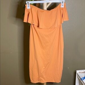 Susana Monaco Strapless Orange Dress
